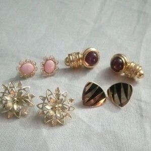 Earrings,Sarah Coventry and Roccoco plus 2pairs